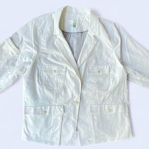 Anthropologie Women's Neve Utility White Jacket